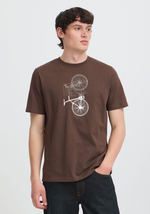 Blend bike brown t 4 Bailey Chocolate Brown T-Shirt