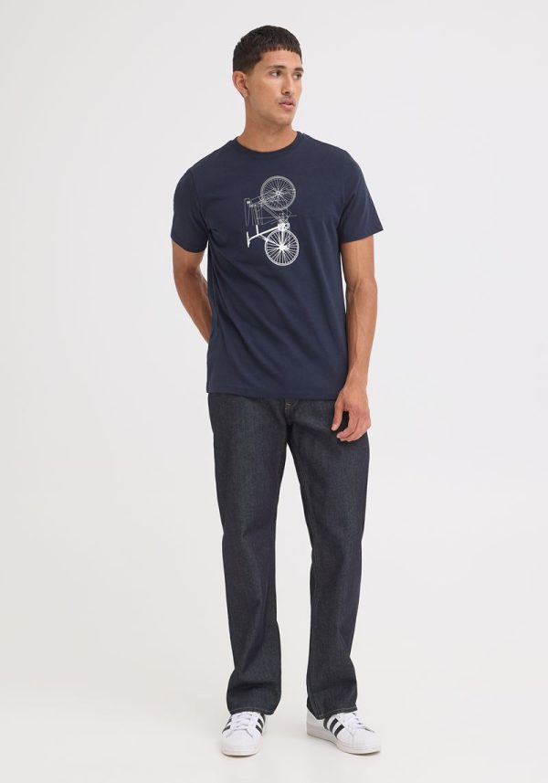 Blend bike navy t 2 Bailey Navy T-Shirt