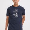 Blend bike navy t 5 Bailey Navy T-Shirt
