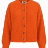 Syros Deep Orange Cardigan