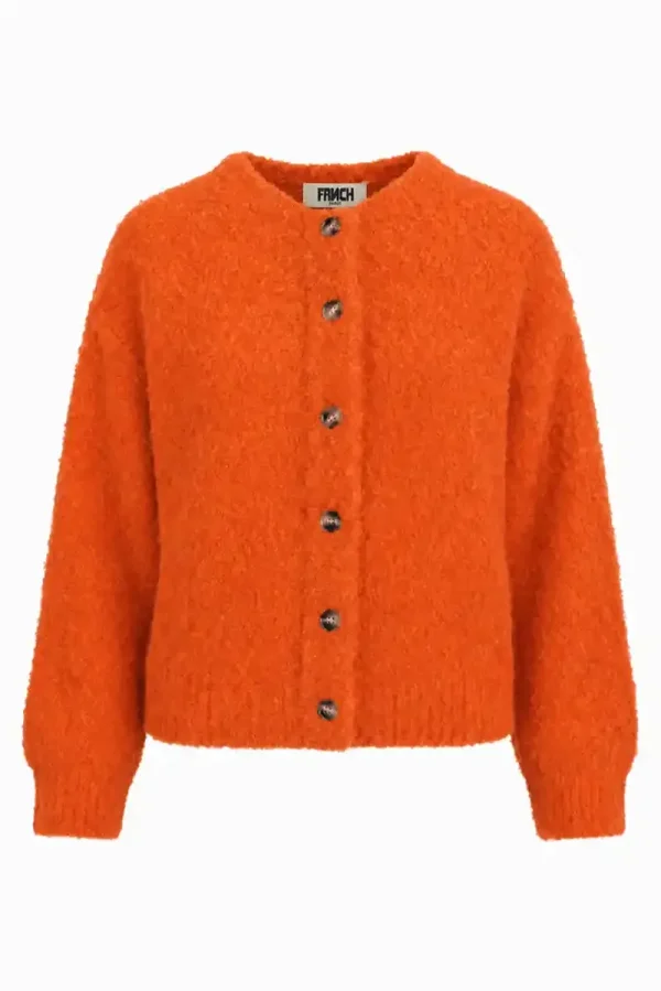 Syros Deep Orange Cardigan