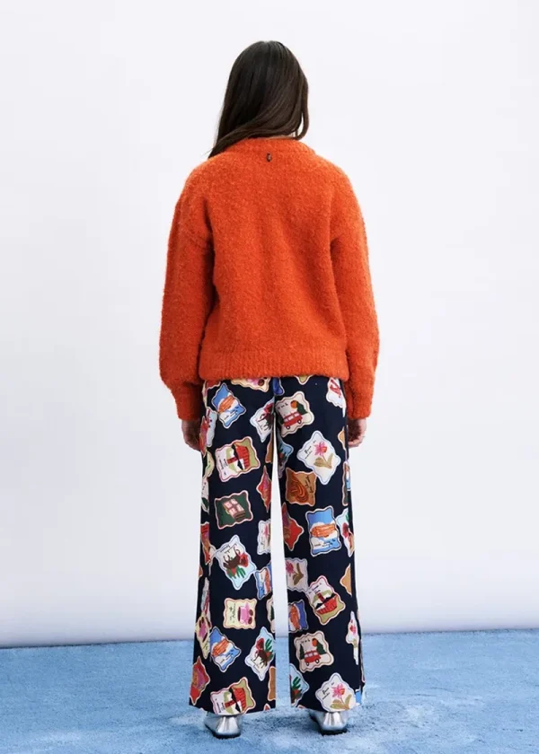 Syros Deep Orange Cardigan