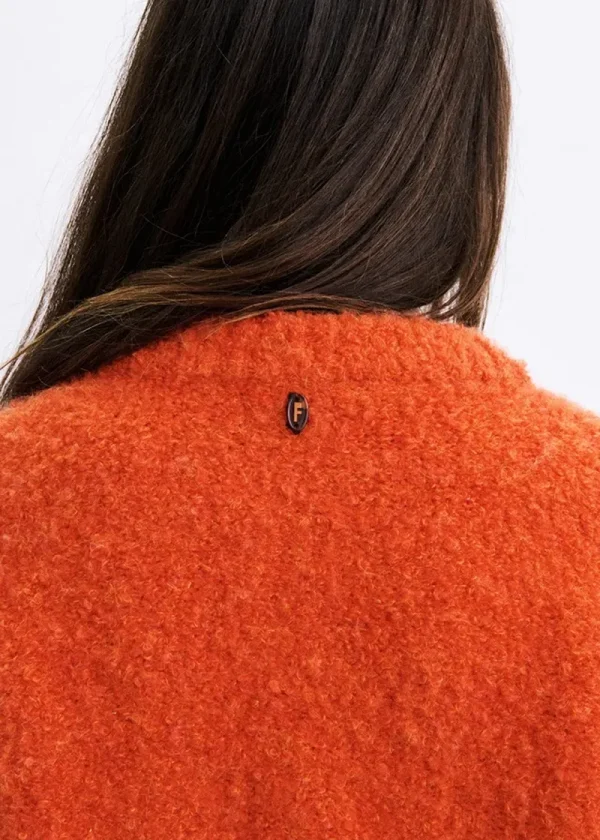 Syros Deep Orange Cardigan