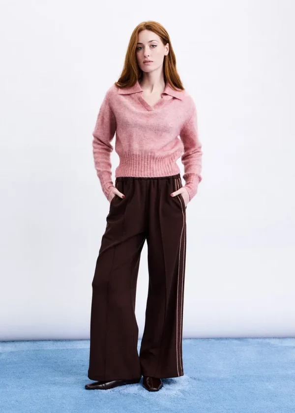 Frnch plum joggers 3 Hera Chocolate Trousers