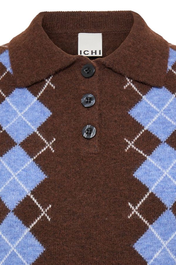 Ichi argyle dasila chicory 7 Dasila Chicory Argyle Knit
