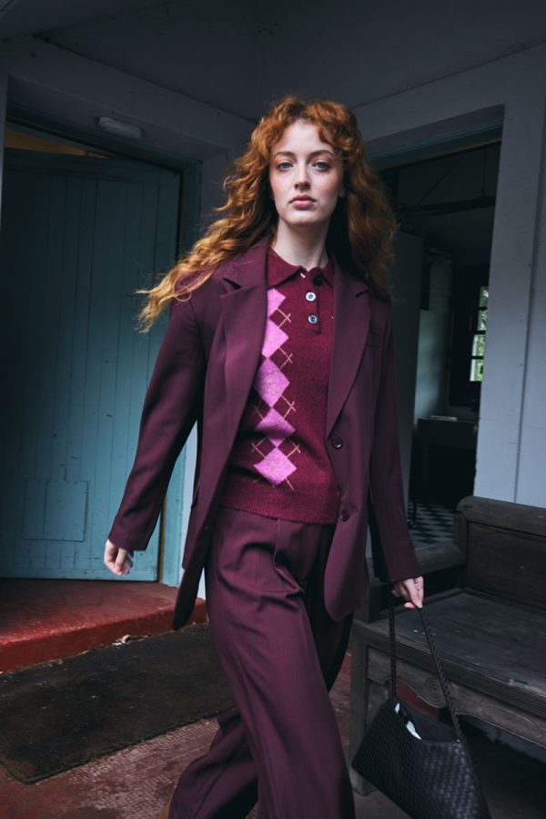 Ichi argyle dasila rhodedendron 1 Dasila Rhododendron Argyle Knit
