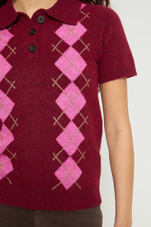 Ichi argyle dasila rhodedendron 2 Dasila Rhododendron Argyle Knit