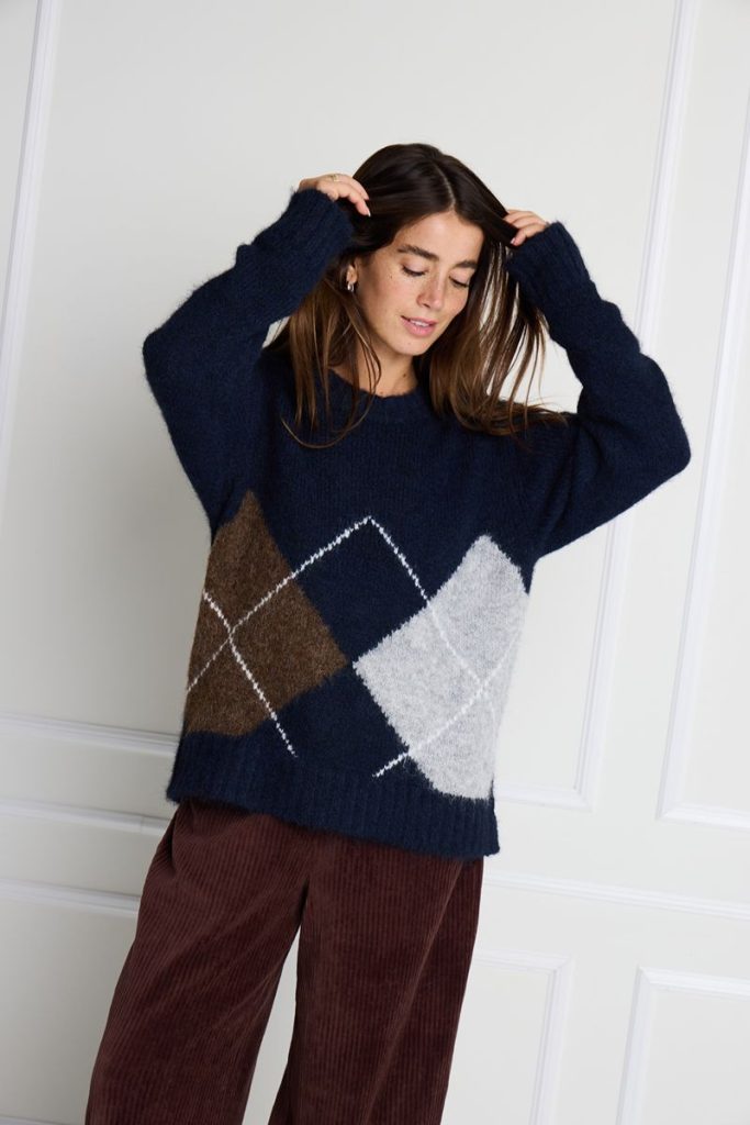 Bayana Argyle Sweater