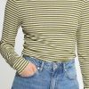 Ichi calla green stripe polo 1 Cella Green Stripe Top