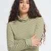 Ichi calla green stripe polo 4 Cella Green Stripe Top