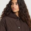 Ichi hansa mole puffa 2 Hansa Chocolate Brown Coat