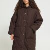 Ichi hansa mole puffa 4 Hansa Chocolate Brown Coat