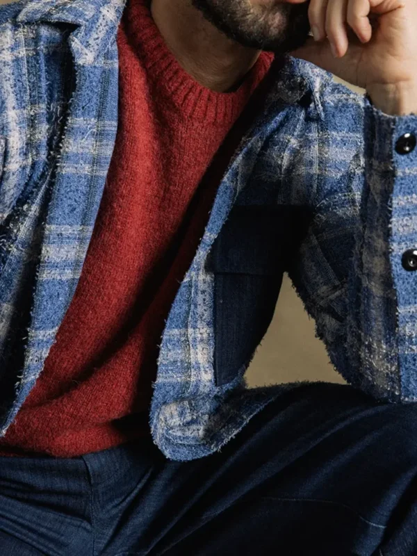 Mos Mosh Wilson jacket 2 Wilson Indigo Check Jacket