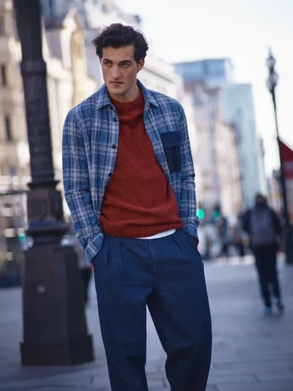 Mos Mosh Wilson jacket 5 Wilson Indigo Check Jacket