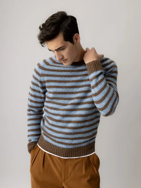 Carlos Chocolate Stripe Sweater