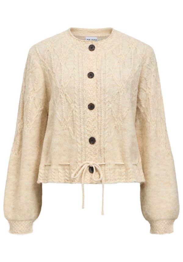 Object cream knit 3 Greta Cardigan