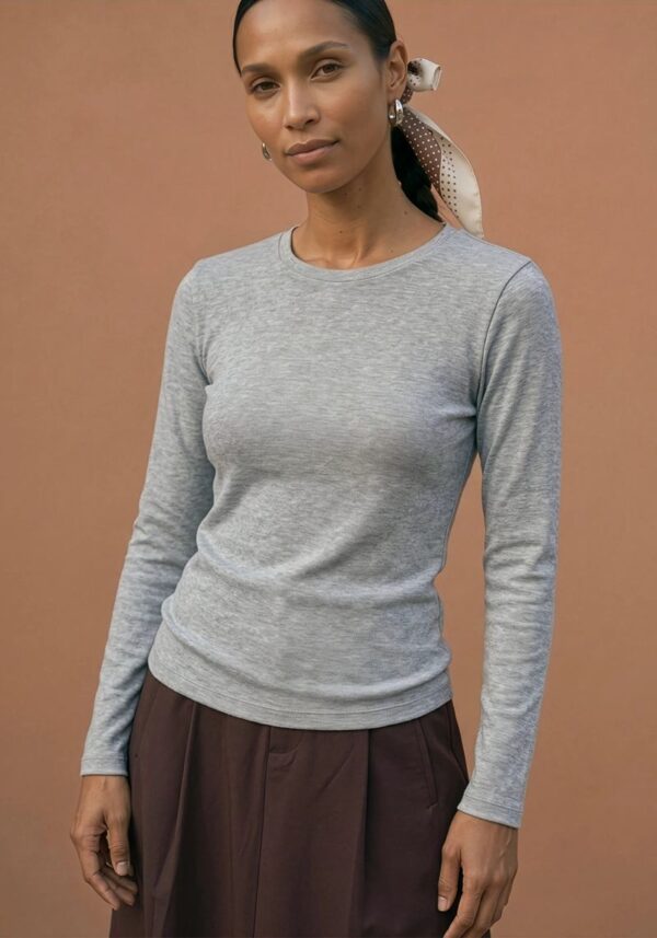 Alma Grey Marl Top