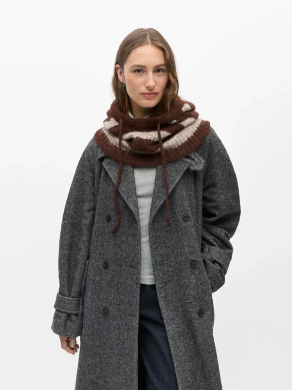 Milu Brown Striped Balaclava