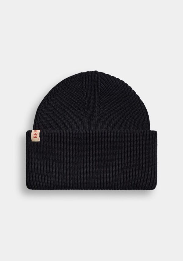 Black Big Fold Beanie