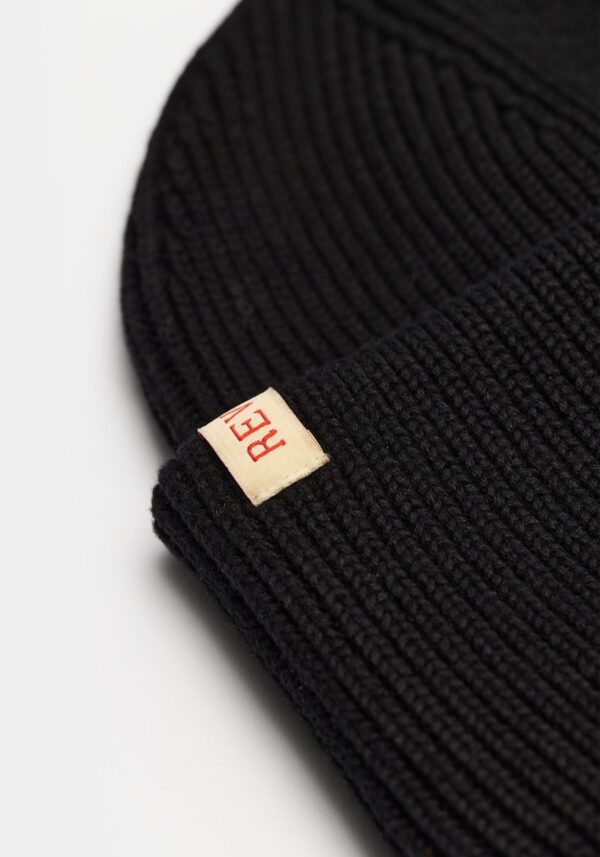 Black Big Fold Beanie