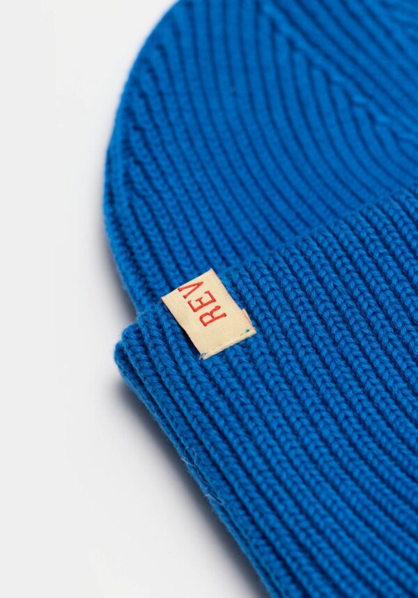 Electric Blue Big Fold Beanie