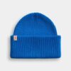 Electric Blue Big Fold Beanie