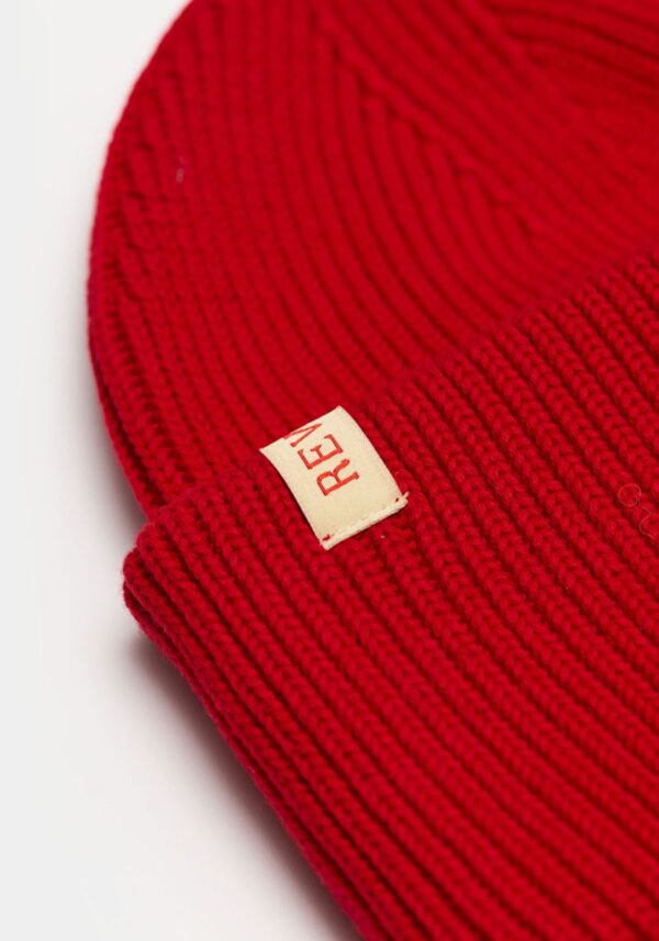 Revolution big fold red 2 Red Big Fold Beanie