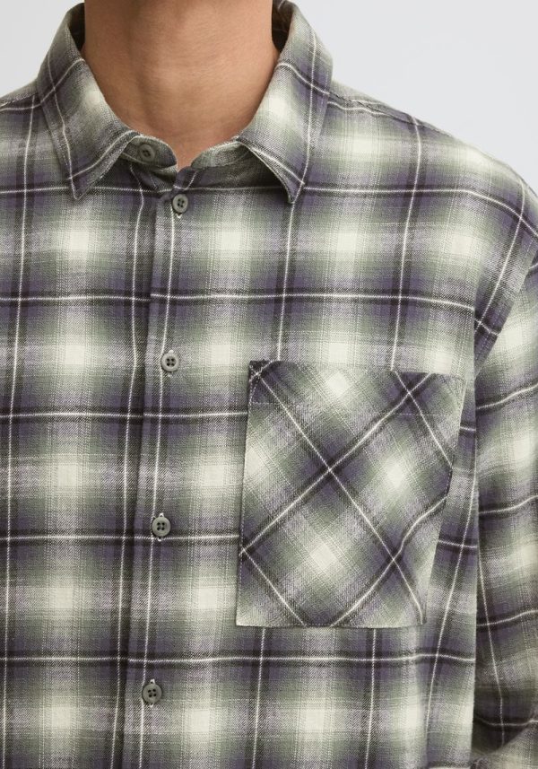 Solid check agave shirt 1 Tavish Agave Check Shirt