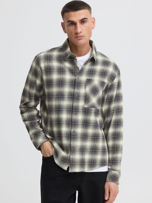 Solid check agave shirt 3 Tavish Agave Check Shirt