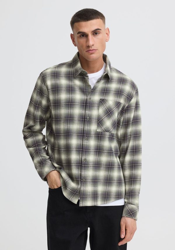 Solid check agave shirt 3 Tavish Agave Check Shirt