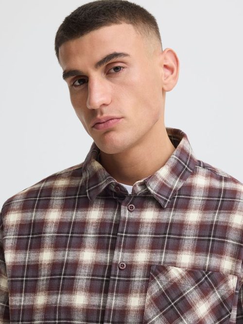 Solid check fudge shirt 2 Tavish Fudge Red Check Shirt