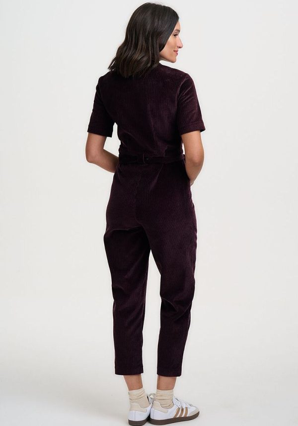 Sugarhill plum cord jumpsuit 4 Meredith Corduroy Jumpsuit
