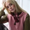 Pink Argyle Merino Wool Scarf