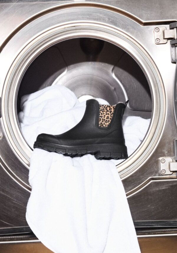 Leopard Lua Fur Lined Rain Boots