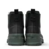 Verbenas lua black khaki 4 Black Lua Fur Lined Rain Boots