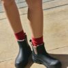Leopard Lua Fur Lined Rain Boots