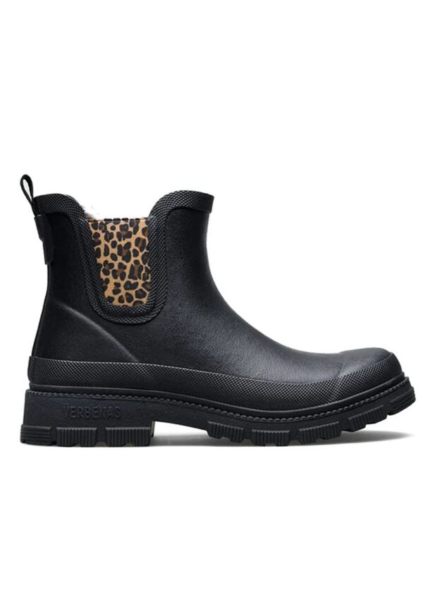 Leopard Lua Fur Lined Rain Boots