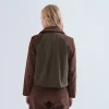 Colour Block Corduroy Jacket