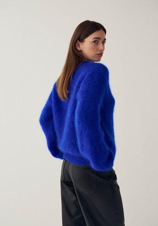 Electric Blue Kae Mohair Cardigan
