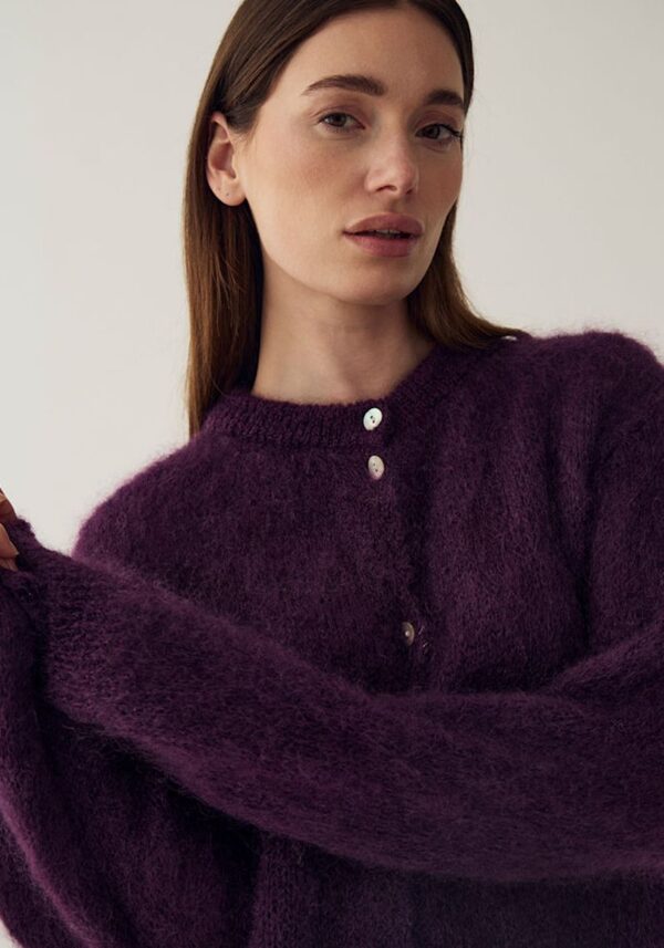 Wine Tasting Kae Mohair Cardigan