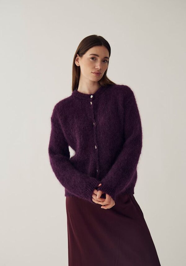 Wine Tasting Kae Mohair Cardigan