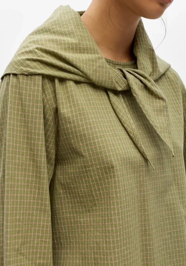 Object green check shirt 5 Yvonne blouse